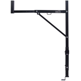 Truck Rack, 19-34inch Extendable Truck Ladder Rack, 38.6"-43.6" Adjustable Height, 250 lbs Capacity Steel Ladder Rack for Truck
