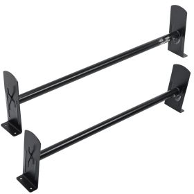 Van Roof Ladder Rack, 2 Bars Alloy Steel Roof Racks, 500 LBS Capacity Roof Rack, Adjustable Length 35.8"-52.4"