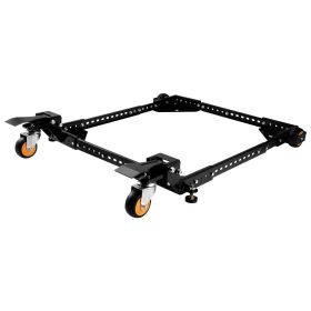 Mobile Base, 650 lbs Weight Capacity, Adjustable from 12" x 12" to 36" x 36", Heavy Duty Universal Mobile Base Stand with Swivel Wheels