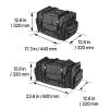 Motorcycle Tail Bag, 40-60 L Expandable Motorcycle Rear Seat Bag with Waterproof Rain Cover