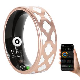 Smart Ring Health Tracker Fitness Sleep Stress HRV Tracker With Charging Case Magnetic Charging Cable For Women & Men Compatible With IOS & Android 7- (Option: Size 7)