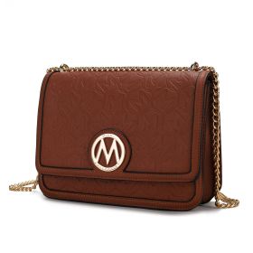 MKF Collection Amiyah Vegan Leather Women Shoulder Bag by Mia K (Material: Vegan Leather, Color: Brown)