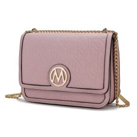 MKF Collection Amiyah Vegan Leather Women Shoulder Bag by Mia K (Material: Vegan Leather, Color: Pink)