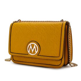 MKF Collection Amiyah Vegan Leather Women Shoulder Bag by Mia K (Material: Vegan Leather, Color: yellow)