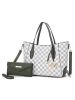 MKF Collection Gianna Vegan Leather Women Tote with matching Wallet by Mia k