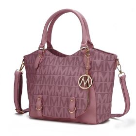 MKF Collection Fula Signature Satchel Bag by Mia k (Material: Polycarbonate, Color: Lavender)