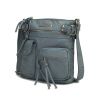 MKF Collection Stiella Women's Vintage Crossbody Bag, Faux Leather Shoulder Purse with Multiple Pockets and Adjustable Strap by Mia K