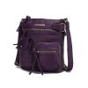 MKF Collection Stiella Women's Vintage Crossbody Bag, Faux Leather Shoulder Purse with Multiple Pockets and Adjustable Strap by Mia K