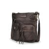 MKF Collection Stiella Women's Vintage Crossbody Bag, Faux Leather Shoulder Purse with Multiple Pockets and Adjustable Strap by Mia K