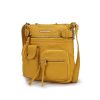 MKF Collection Stiella Women's Vintage Crossbody Bag, Faux Leather Shoulder Purse with Multiple Pockets and Adjustable Strap by Mia K