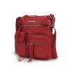 MKF Collection Stiella Women's Vintage Crossbody Bag, Faux Leather Shoulder Purse with Multiple Pockets and Adjustable Strap by Mia K