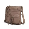 MKF Collection Stiella Women's Vintage Crossbody Bag, Faux Leather Shoulder Purse with Multiple Pockets and Adjustable Strap by Mia K