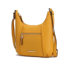 MKF Collection Lavinia Vegan Leather Shoulder Bag by Mia K (Material: Vegan Leather, Color: yellow)