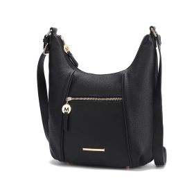 MKF Collection Lavinia Vegan Leather Shoulder Bag by Mia K (Material: Vegan Leather, Color: Black)