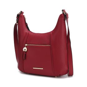 MKF Collection Lavinia Vegan Leather Shoulder Bag by Mia K (Material: Vegan Leather, Color: Red)