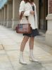 MKF Collection Alaina Vegan Leather Women Flag Shoulder Bag by Mia K