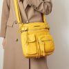 MKF Collection Stiella Women's Vintage Crossbody Bag, Faux Leather Shoulder Purse with Multiple Pockets and Adjustable Strap by Mia K